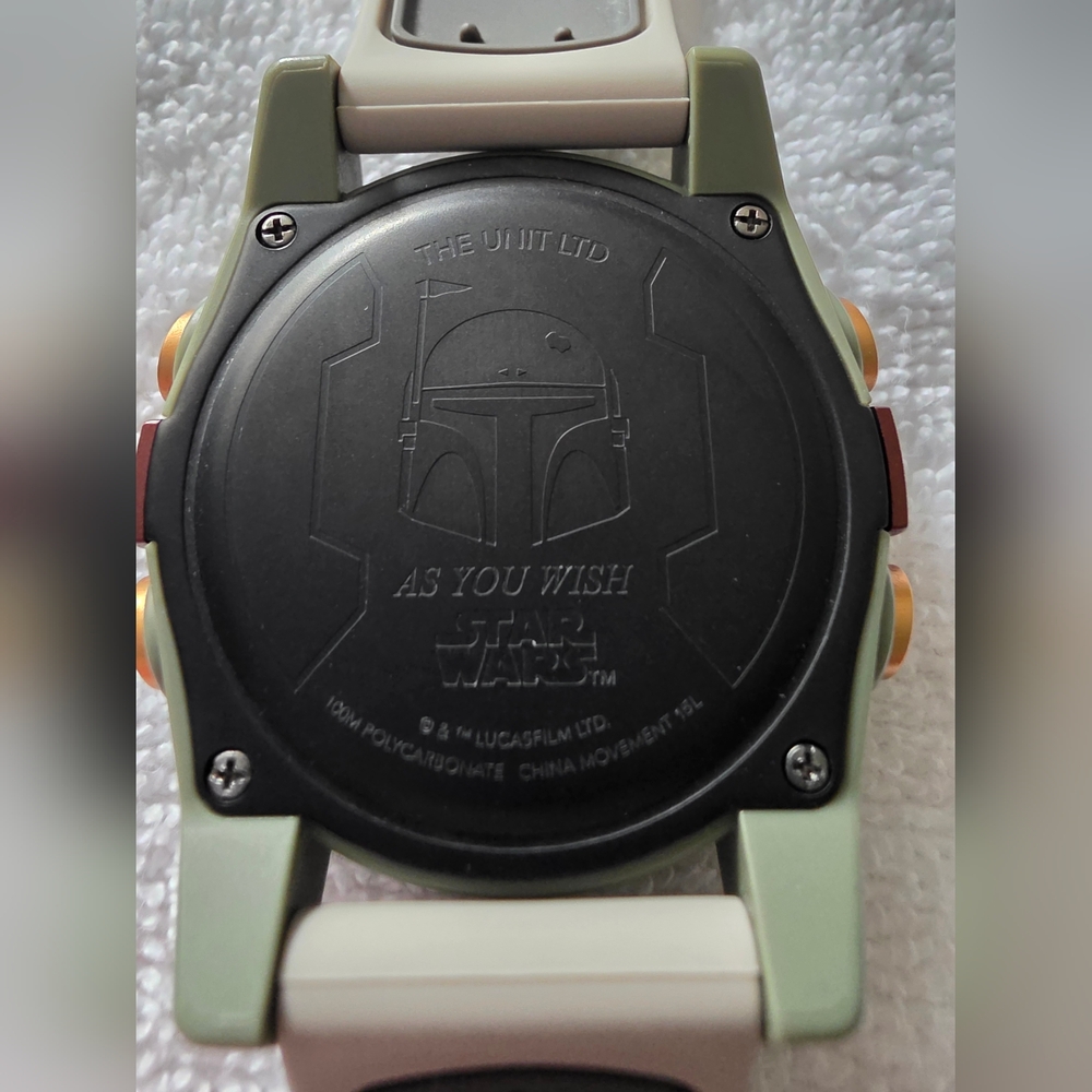 Nixon Boba Fett THE UNIT Watch Red / Gray "As You Wish" **EUC** EXTREMELY RARE - Picture 2 of 8